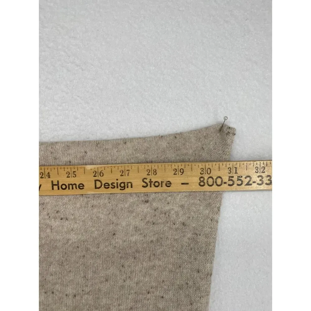 J.JILL Scarf Cashmere Sweater Knit Speckled Shawl Wrap Beige 31